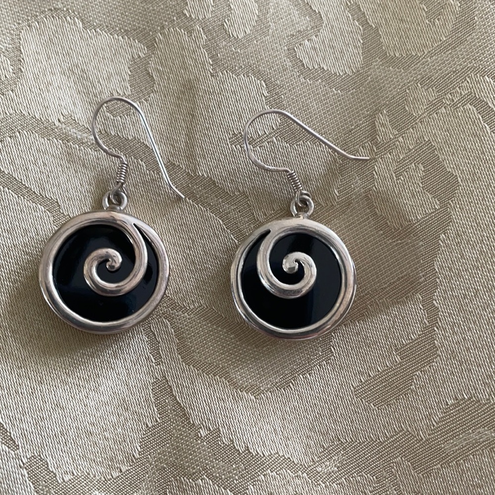 Black onyx earrings